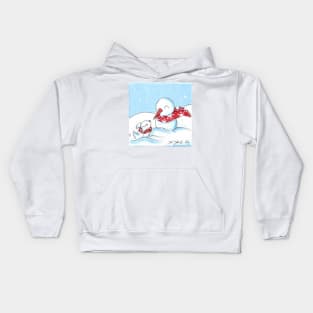 Snowpup Friend Kids Hoodie